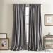 DKNY Modern Knotted Solid Room Darkening Rod Pocket Curtain Panels Velvet/Cotton Blend in Gray | 84 H in | Wayfair WED111173L0G