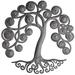 Fleur De Lis Living Curly Tree Wall Décor Metal in Gray | 23.5 H x 23 W in | Wayfair A1AA28E0F7E740C4A1F2B9BB4C9FF929