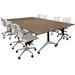 72" x 144" Modular Flip Top Conference Table