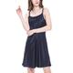 LilySilk Women's 100 Silk Nightdress Short Low Scoop Back Ladies Chemise Nightgown 19 Momme Pure Silk Navy Blue Size 18/XL