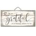 August Grove® Grateful Wall Décor in Brown/White | 6 H x 12 W in | Wayfair 639B9AB754E04D8594CFA8E2BEDF4878