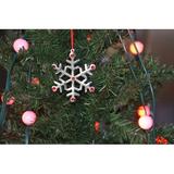The Holiday Aisle® Unique Snowflake Hanging Figurine Metal in Gray/Yellow | 4 H x 0.3 W x 4 D in | Wayfair 85DAA058278F47A496E5549EEDAFC375