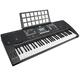 Axus AXP2 elektronisches Keyboard-Piano für Anfänger, mit Anschlagdynamik, 61 „Hammermechanik“-Tasten, Netzteil und Notenständer
