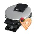 Cloer 189 Waffeleisen für eine Herzwaffel, Doppelbeschichtung, 930 W, Waffelgröße 16 cm, schwere Backplatten, optische und akustische Fertigmeldung, Edelstahl