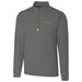 Men's Cutter & Buck Gray Oregon Ducks Collegiate Big Tall Traverse Half-Zip Jacket