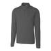 Men's Cutter & Buck Gray South Carolina Gamecocks Big Tall Advantage 1/4-Zip Mock Neck Pullover Sweater