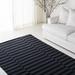 Black 27 x 0.25 in Area Rug - Lauren Ralph Lauren Ludlow Stripe Flat Weave, Cotton, Onyx Area Rug Cotton | 27 W x 0.25 D in | Wayfair LRL7350E-28