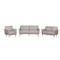 Latitude Run® 3 Piece Living Room Set Polyester in Brown | 35.4 H x 73 W x 30.3 D in | Wayfair Living Room Sets 48048DE67C304A01A9976671D764A219