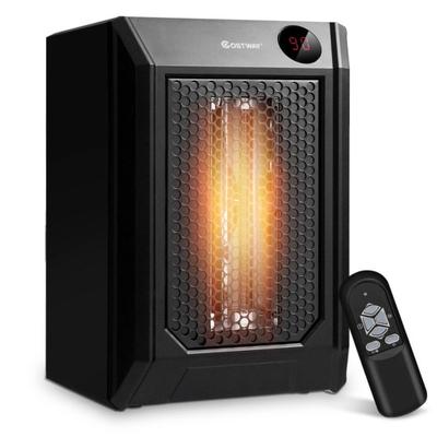 Costway 1500 W Remote Control Portable Electric Digital Quartz Space Heater