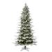 Vickerman 563533 - 4.5' x 32" Artificial Flocked Kamas Slim Fraiser Fir Christmas Tree (K185045)