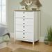 Gracie Oaks Mukilteo 4 Drawer 32.44" W Chest Wood in White | 44.92 H x 32.44 W x 19.29 D in | Wayfair D58693EE4EB94B51891905285158DFD6