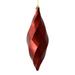 Vickerman 543238 - 8" Burgundy Shiny Swirl Finial Christmas Tree Ornament (6 pack) (M183165S)