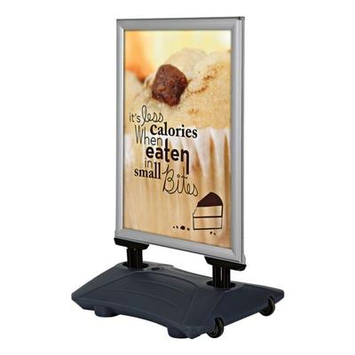 update displays Kundenstopper »WindPro Plus« A0 silver silber, 90x154.5x63 cm