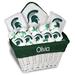 White Chad & Jake Michigan State Spartans Personalized Large Gift Basket