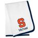 White Chad & Jake Syracuse Orange Team Personalized Blanket