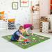 Sorbus Children Puzzle Play Traffic Interlocking Foam Playmat Foam in Green | 36 W x 36 D in | Wayfair MAT-TRAF