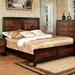 Red Barrel Studio® Mccartan Solid Wood Standard Bed in Brown/Red | 54.25 H x 77 W x 90 D in | Wayfair B914B385CCE94E57AD110FA6DBC04EED