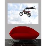 Ebern Designs Motocross XVI Wall Decal Canvas/Fabric in Blue/Indigo/Red | 16 H x 24 W in | Wayfair F75BC7496BC34C86863B52C25730A6D9