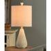 Wade Logan® Geer 24" Beige Table Lamp Resin/Fabric in Brown/White | 24 H x 10.5 W x 10.5 D in | Wayfair 245C2BAC1BB7497298BB82BF16513EA2