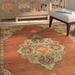 Gray/Orange 118 x 0.31 in Area Rug - Charlton Home® Larmon Oriental Orange/Grey Area Rug Nylon/Polypropylene | 118 W x 0.31 D in | Wayfair