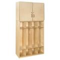 Wood Designs Contender 4 Unit Storage Locker & Cabinet- RTA Wood in Brown | 72.56 H x 36 W x 12 D in | Wayfair C56800-36W