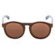 OCEAN SUNGLASSES Fiji Lunettes de Soleil Mixte Adulte, Skate Wood Brown Frame/Brown Lens