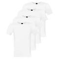 Boss Hugo 4er Pack Mens Slim Fit T-Shirt,Crew Neck, Undershirt Short Sleeve, Uni - White, L