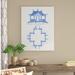 World Menagerie Pagoda Design II by Vision Studio - Drawing Print on Canvas in Blue/Gray | 19 H x 14 W x 2 D in | Wayfair