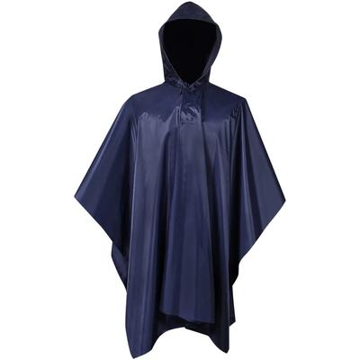 vidaXL Waterproof Army Rain Poncho for Camping/Hiking Navy Blue