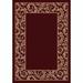 Red 92 x 0.38 in Area Rug - Fleur De Lis Living Seekonk Garnet Corinthius Area Rug Nylon | 92 W x 0.38 D in | Wayfair