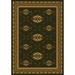Gray 46 x 0.38 in Area Rug - Millwood Pines Lamont Oriental Tufted Olive Area Rug Nylon | 46 W x 0.38 D in | Wayfair