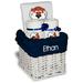 White Chad & Jake Auburn Tigers Team Personalized Small Gift Basket