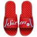 "Youth ISlide Red Philadelphia 76ers Statement Jersey Split Slide Sandals"