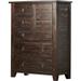 Union Rustic Zytavion 5 Drawer 40" W Solid Wood Gentleman's Chest Wood in Brown | 54 H x 40 W x 19 D in | Wayfair 259E564070474D45BD5703677D926CB8