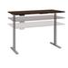 Bush Business Furniture M6S6030MRSK - Move 60 Series by 60W x 30D Height Adjustable Standing Desk in Mocha Cherry w/ Cool Gray Metallic Base