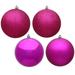 Vickerman 489987 - 2.4" Fuchsia 4 Assorted Finishes Ball Christmas Tree Ornament (60 pack) (N596070A)