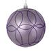 Vickerman 537817 - 6" Lavender Candy Ball Circle Glitter Christmas Tree Ornament (3 pack) (N182686D)