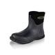 Dirt Boot Neoprene Wellington Muck Field Fishing Boots® Wellies Ladies Mens Ankle Bootie (UK7 EU(41), Black)