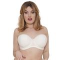 Curvy Kate Women Luxe Strapless Everyday Bra, Off-White (Ivory), 30D