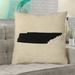 Ivy Bronx Chaput Tennessee Pillow in, Spun Polyester/Euro Pillow Polyester/Polyfill blend in Black | 26 H x 26 W in | Wayfair IVBX5432 44287532