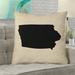 Ivy Bronx Kirkley Pillow in, Poly Twill Double Sided Print/Euro Pillow Polyester/Polyfill blend in Black | 26 H x 26 W in | Wayfair