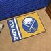 FANMATS Buffalo Sabres Uniform Starter 30 in. x 19 in. Non-Slip Indoor Only Door Mat Synthetics in Blue/Yellow | Wayfair 19255