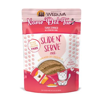 Weruva Pate Name 'Dat Tuna Tuna Dinner in a Hydrating Puree Wet Cat Food, 2.8 oz., Case of 12