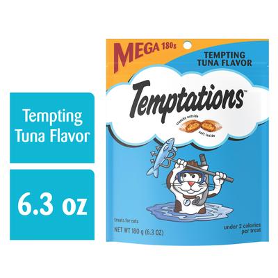 Temptations Classics Tempting Tuna Flavor Crunchy and Soft Cat Treats, 6.3 oz.