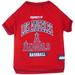 MLB American League West T-Shirt for Dogs, X-Large, Los Angeles Angels, Red