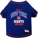 NFL NFC East T-Shirt For Dogs, X-Small, New York Giants, Multi-Color