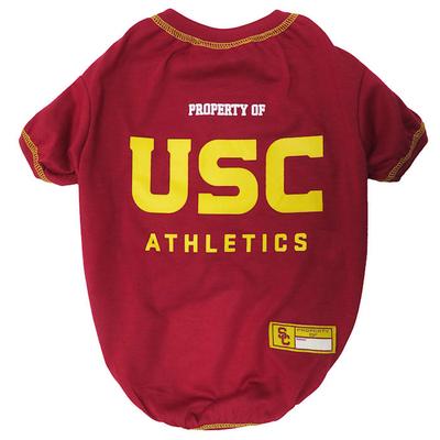 NCAA PAC 12 T-Shirt for Dogs, X-Small, Usc, Multi-Color