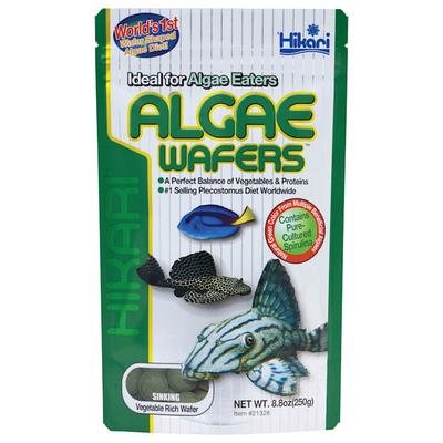 Hikari Tropical Algae Wafers for Bottom Feeding Herbivorous Fish, 8.8 oz.