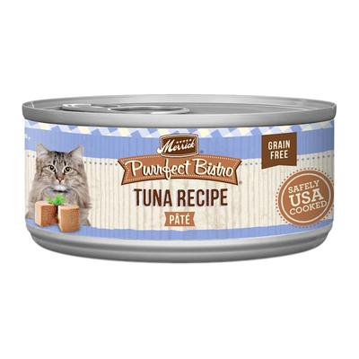 Merrick Purrfect Bistro Grain Free Tuna Recipe Pate Wet Cat Food, 5.5 oz., Case of 24