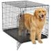 Contour Folding Dog Crate, 42.51" L X 28.46" W X 30.62" H, X-Large, Black